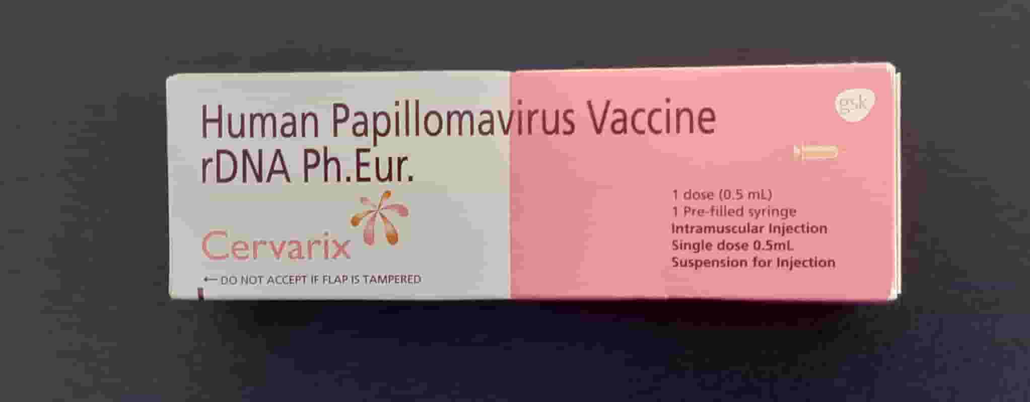 Cervarix is bivalent inactivated HPV vaccine given at age above 9 years 2 or 3 doses to prevent HPV infection which causes cervical cancer