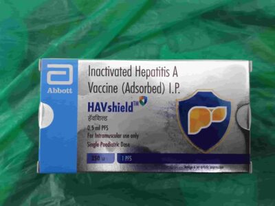 The HAV SHIELD vaccine is used for prevention of Hepatitis A disease. It is inactivated virus vaccine given at 1 year and 6 months after first dose.